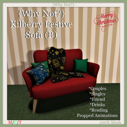 {Why Not?} Kilberry Festive Sofa (B)-Boxed