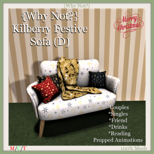 {Why Not?} Kilberry Festive Sofa (D)-Boxed