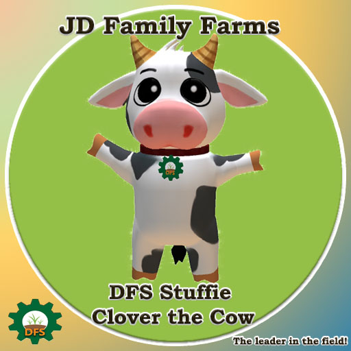 DFS Stuffie Clover the Cow - rare limited edition collectible