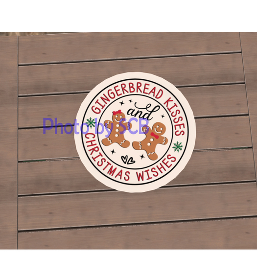 Christmas Gingerbread Plate (wall decor or table decor)