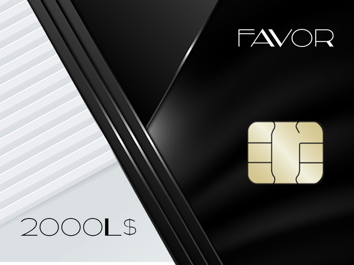 FAVOR - Gift Card - 2000l$ - 10% Off
