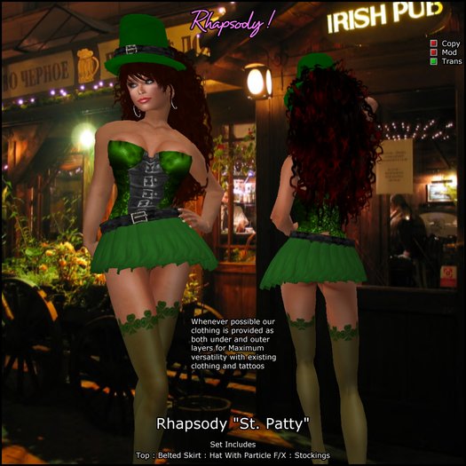 Rhapsody "St. Patty" St. Patrick's Day Kostüm