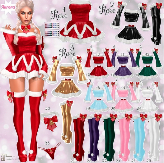 1. AURORA Mary Dress Maitreya RARE