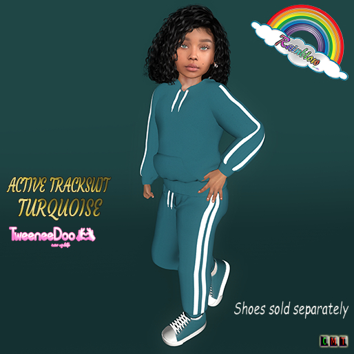 ((RBS)) Active Tracksuit TURQUOISE - Tweeneedoo 