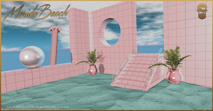 Marida Beach Backdrop - The Bearded Guy