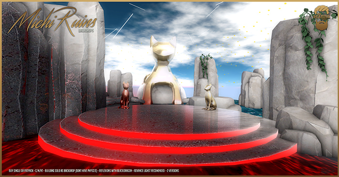 Michi Ruins Backdrop - Hell Version - The Bearded Guy