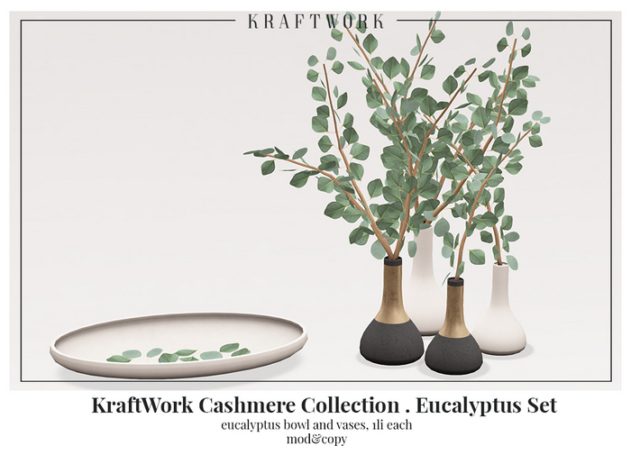KraftWork Cashmere Collection Eucalyptus Set (Add Me)