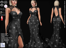 SLC Beautiful Festive Gown Snowflake black