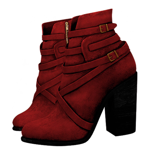 BUENO-Casey Boots-Red