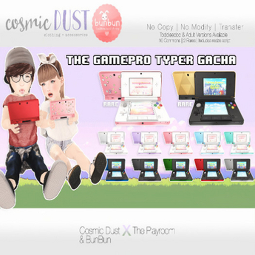 Cosmic Dust/ BunBun - BABY GamePro Typers (black/triforce) RARE