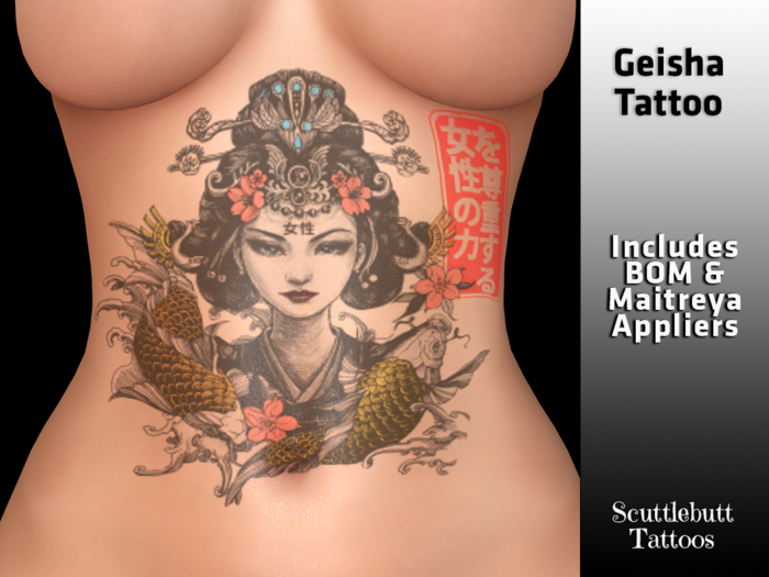 .::Scuttlebutt::. Geisha Tattoo