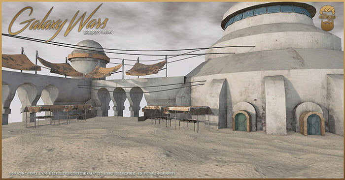 Galaxy Wars Backdrop - The Market - The Bearded Guy