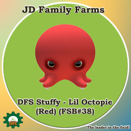DFS Stuffy - Lil Octopie (Red) (FSB#38) - rare limited edition collectible 