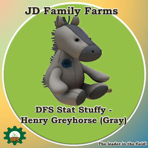 DFS Stat Stuffy - Henry Greyhorse (Gray) - rare limited edition collectible 