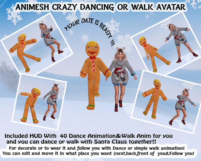 [NF] - ANIMESH CHRISTMAS AVATAR-[MISS GINGER BREAD]