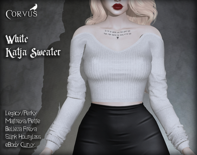 Corvus : White Katja Sweater