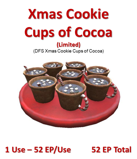 DFS Xmas Cookie Cups of Cocoa (DFS Texture Only)