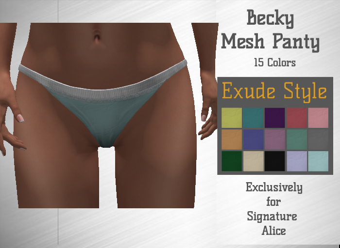 !! Exude Style !! Becky Mesh Panty for Signature Alice