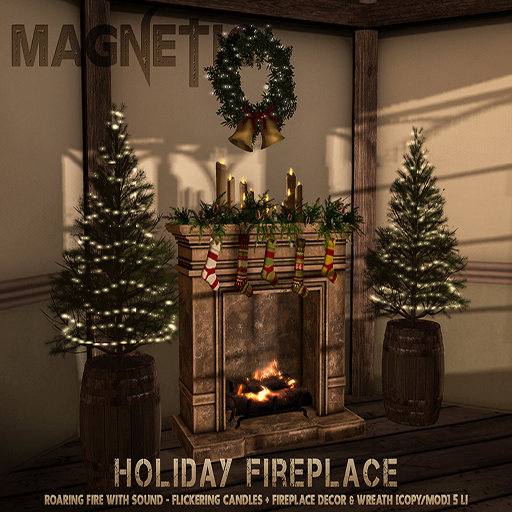 Magnetic - Holiday Fireplace (ADD ME)