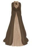 The Annex - Viola Gown - Brown