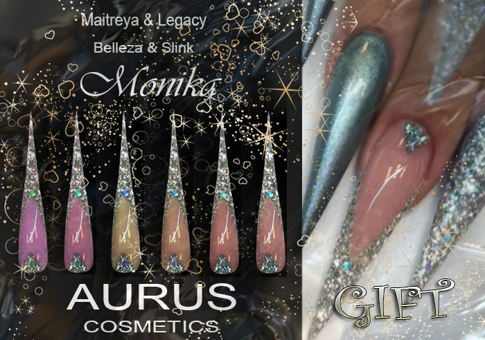 A U R U S - Monika Stiletto Bento Nails