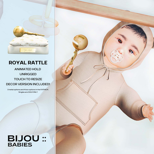 BIJOU BABIES :: Royal Rattle PINK *add me*