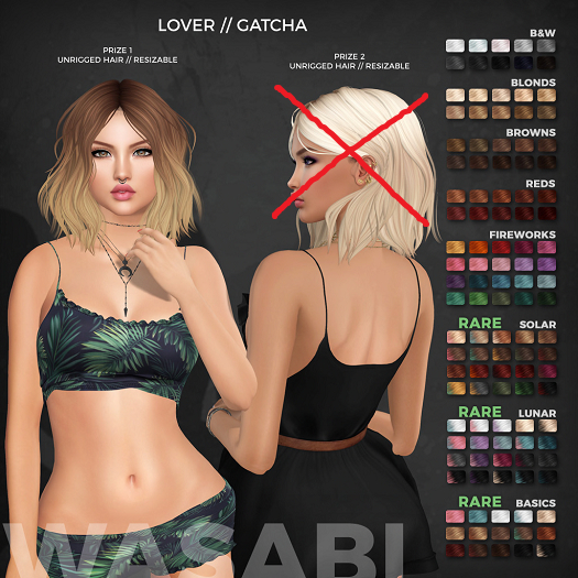 Wasabi // Lover Mesh Hair - Style 1 - Reds
