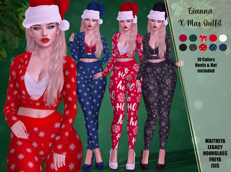Second Life Marketplace - [hh] Gianna X-MAS Outfit