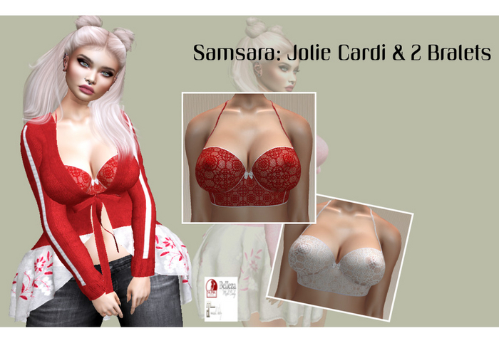 SALE Samsara: Jolie Cardi & Bralet Red