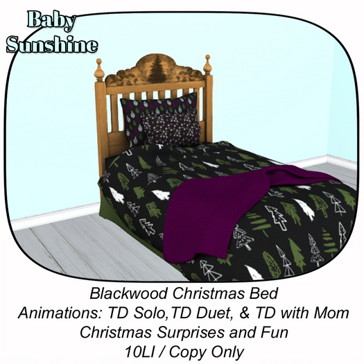 Blackwood Christmas Bed - Goth  (ADD)