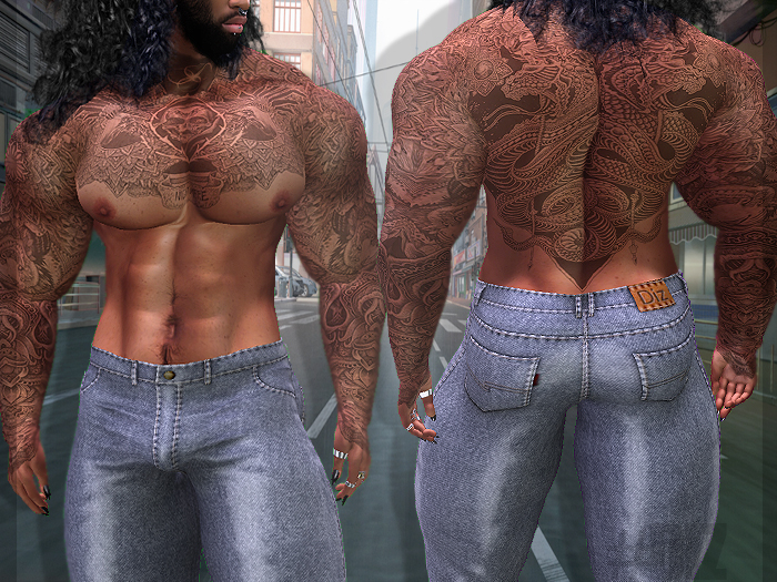 #DIZ MEDIUM DENIM-/KARIO/^