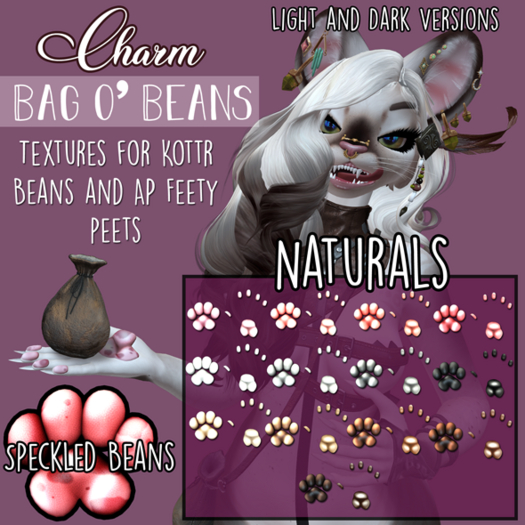.:*Charm*:. Bag o' Beans Kottr & AP Speckled Beans - Natural