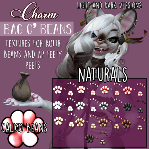 .:*Charm*:. Bag o' Beans Kottr & AP Calico Beans - Natural