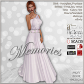 Memories Gown Floral Purple: Belleza Venus Isis Freya, Maitreya, Slink Hourglass Physique, Tonic Curvy Fine, eBody