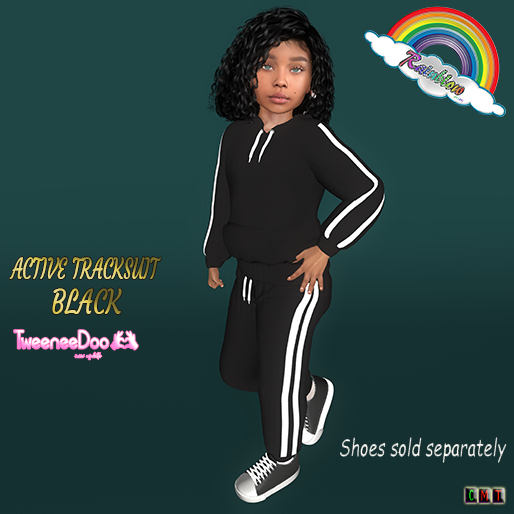((RBS)) Active Tracksuit BLACK - Tweeneedoo 