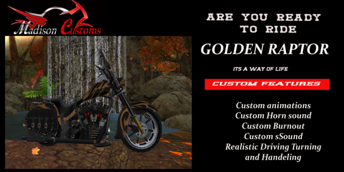 Motorcycle Golden Raptor 