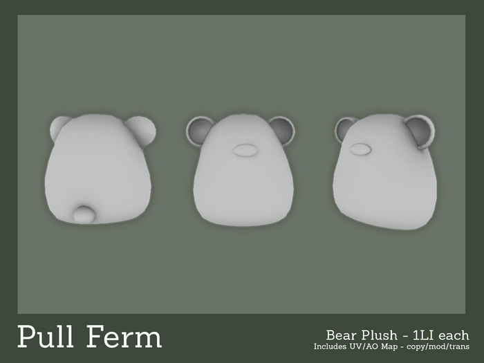 Pull Ferm - Full Perm - Bear Plush