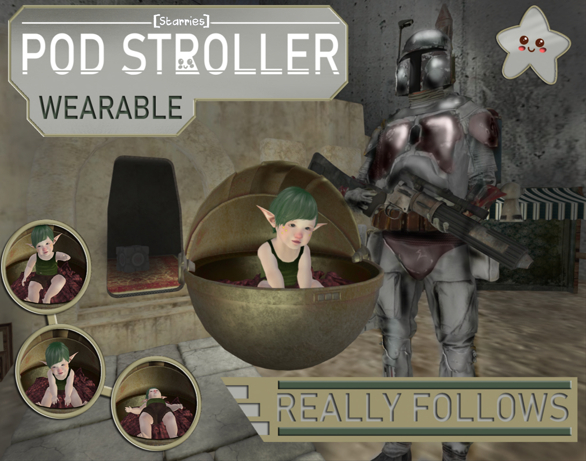 [Starries] Pod Stroller - Wearable (Toddler Avatars)