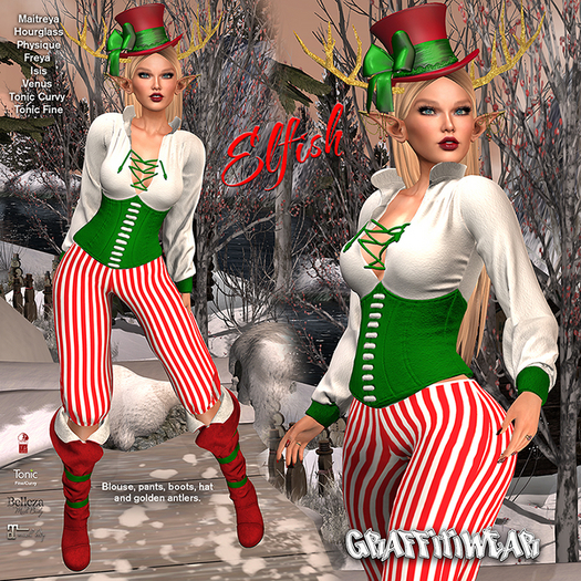 Second Life Marketplace - Graffitiwear Elfish DEMO