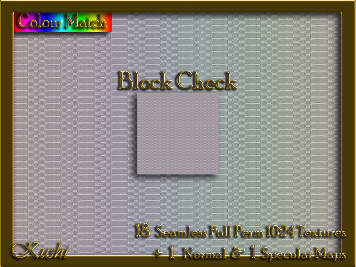 Block Check Seamless Texture Set