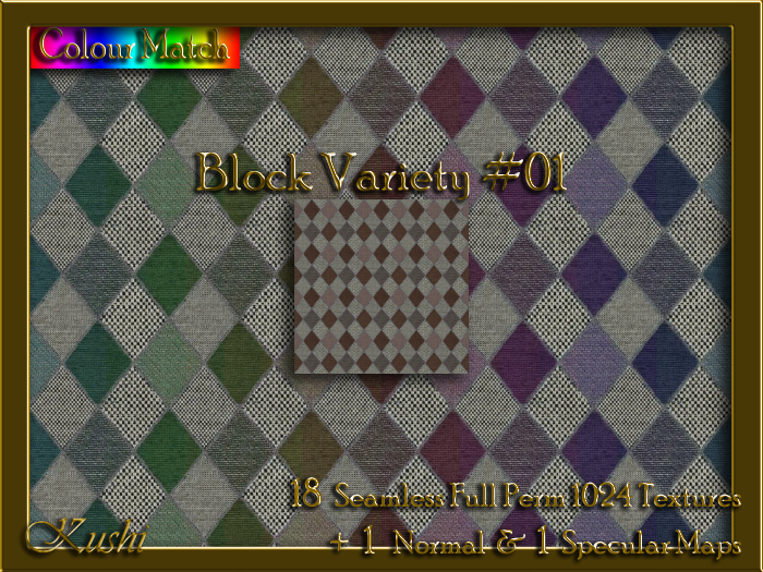 Block Variety #01 Seamless Texture Set