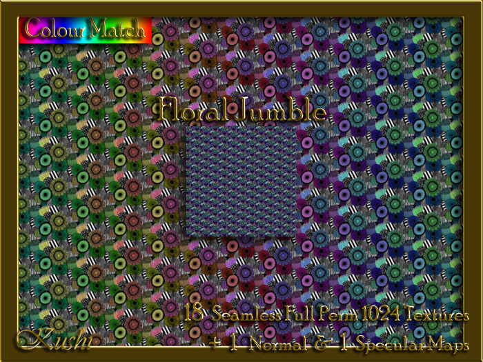 Floral Jumble Seamless Texture Set