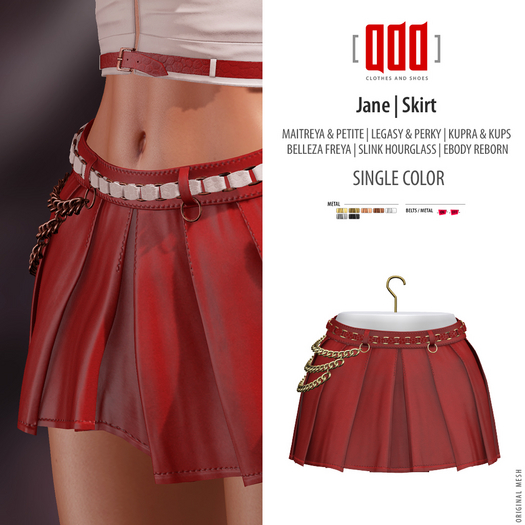 [ADD] Jane Skirt - Red