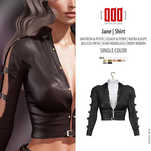 [ADD] Jane Shirt - Black