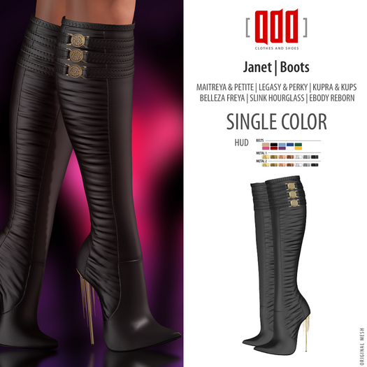 [ADD] Janet Boots - Black