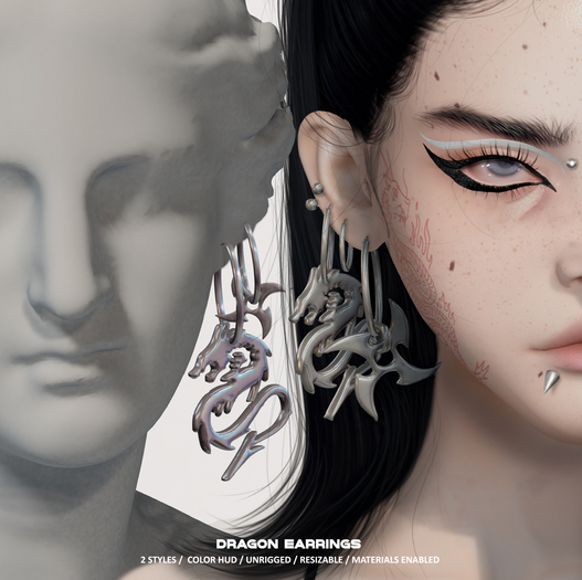 CHAOS. dragon earrings - Fatpack