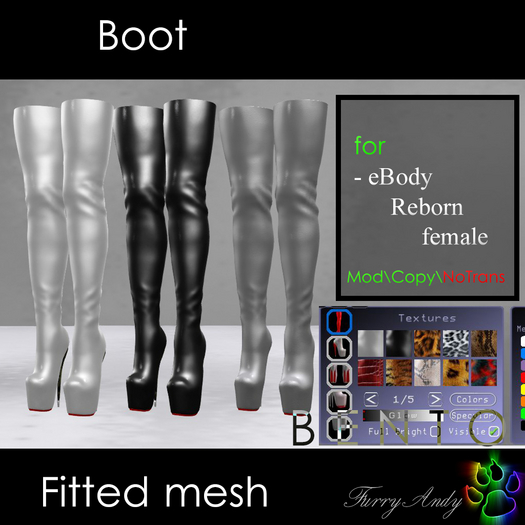 DEMO - Furry Andy - Boots  - eBody Reborn