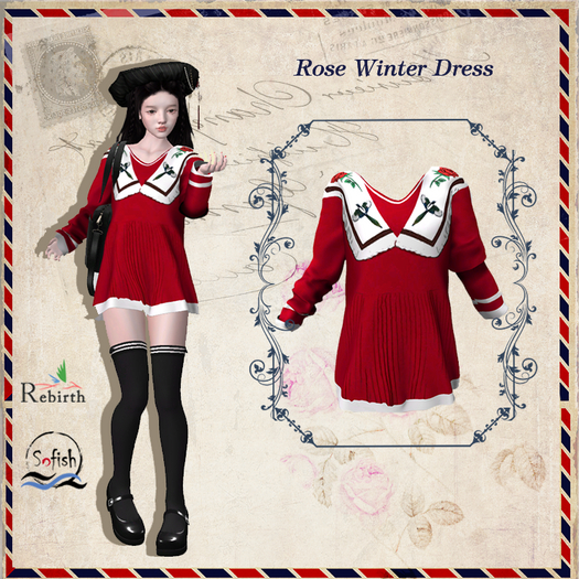 *SF*[REBIRTH]-Rose Winter Dress Rebirth-Unique Design-