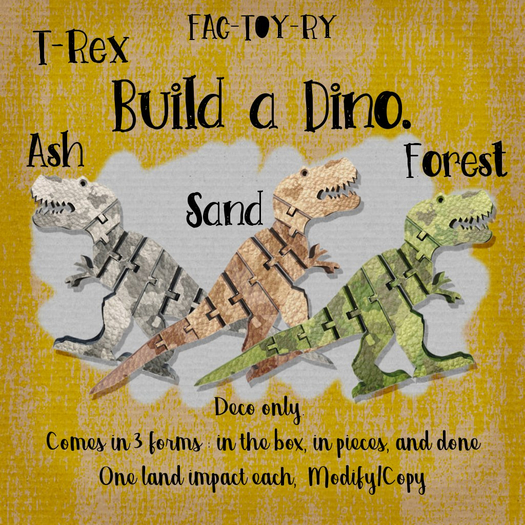 Fac-Toy-ry [Build a Dino] T-Rex Set