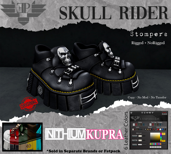 L'Emporio&PL::*Skull Rider*:: Stompers -INITHIUM KUPRA 